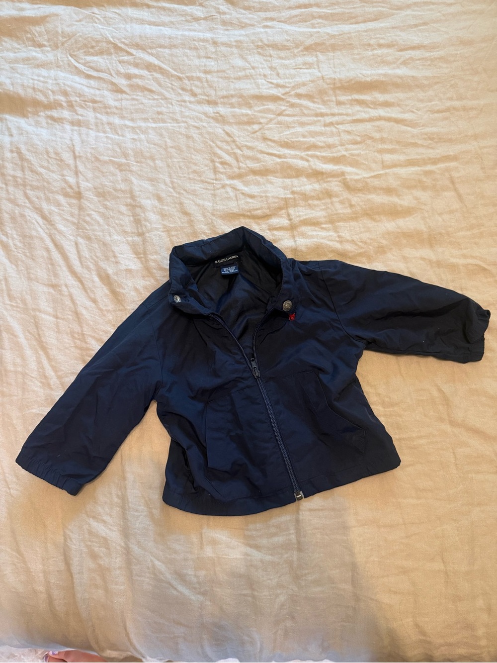 Ralph Lauren Toddler Navy Rain Jacket with Zipper